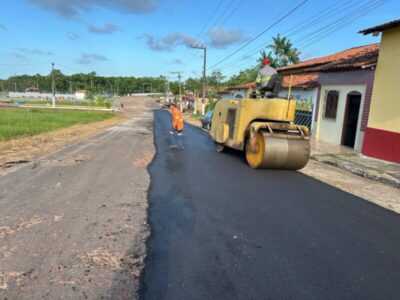 Prefeito Zé Martins inicia recapeamento asfáltico na área do Porto de Bequimão