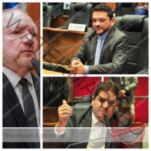 Cláudio Cunha e João Batista Segundo expõem incoerência de Othelino Neto no plenário da Assembleia