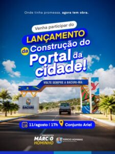 Prefeitura de Bacuri vai construir o portal da cidade