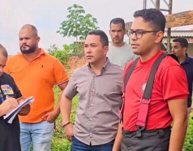 Prefeito André da Ralpnet e equipe do Estado vistoriam locais que receberão grandes obras em Pinheiro