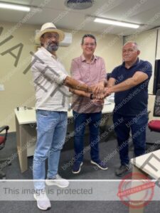 Secretário Vinícius Ferro recebe vereadores Antônio Luz e Teonilo do Garra para discutir demandas em benefício da população codoense