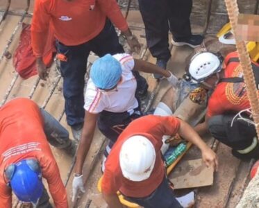 Homem é resgatado após cair em poço durante desabamento em Imperatriz
