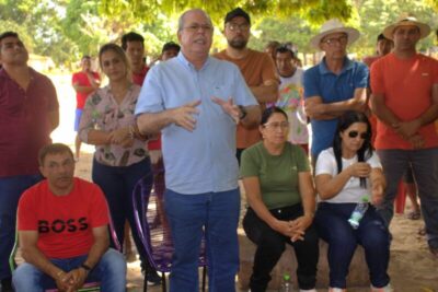 Hildo Rocha acompanha obras de moradias para indígenas nas aldeias Porquinhos e Escalvado