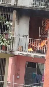 Incêndio atinge apartamento no condomínio Atlântico, no bairro Bequimão