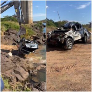 Oito meses após tragédia da ponte em Estreito, veículo onde estava vereador do Pará é retirado do Rio Tocantins