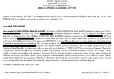 Lorena Cutrim denuncia família Brandão por ameaças e acusa envenenamento do marido