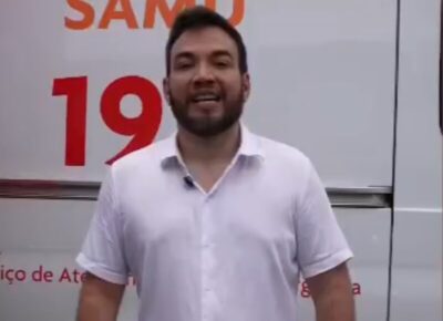 Vereador Bruno Curvina entrega presente especial para Pedreiras no dia do aniversário da cidade