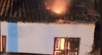 Incêndio assusta moradores da Vila das Palmeiras em Pedreiras
