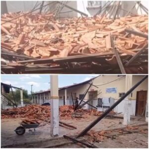 Teto de escola recém-reformada desaba em Caxias do Maranhão
