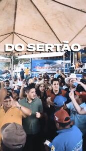 Orleans Brandão acerta o tom: vídeo na vaquejada viraliza e já é cotado como hit da campanha.