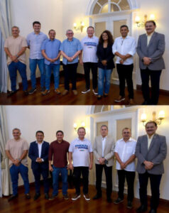 Brandão recebe petistas no Palácio e apresenta “Educação de Verdade”.