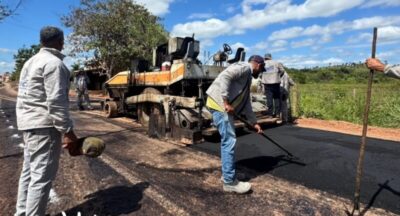 Rua da Alegria recebe pavimentação asfáltica em Igarapé Grande