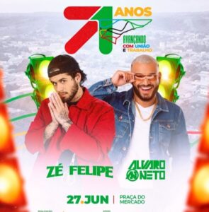 Esperantinópolis se prepara para uma das maiores festas do semestre com show de Zé Felipe