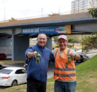 Brandão e Aparício entregam obra de recuperação do Viaduto do Café