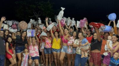Ailton Sousa e família realizam ação de Dia das Mães no Povoado Riachão, em Santo Amaro do Maranhão