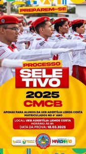 Prefeitura de Mirinzal anuncia seletivo para Escola Militar, que acontecerá na próxima terça-feira (18)