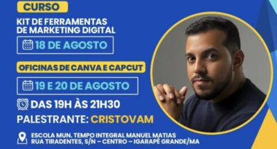 Igarapé Grande promove curso e oficinas de marketing digital em parceria com o Sebrae