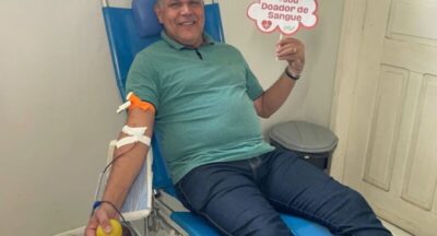 Prefeito Didi Moita participa de campanha de doação de sangue em Lago do Rodrigues