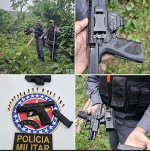 Polícia Militar apreende pistola 9mm e conduz três pessoas à delegacia em Trizidela do Vale
