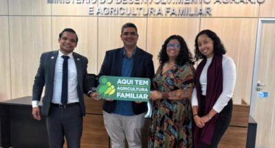 Prefeito de São José dos Basílios discute políticas públicas para agricultura familiar em Brasília