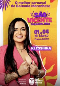 Prefeito Adriano Freitas anuncia Klessinha como atração do Carnaval 2025 em São Vicente Ferrer