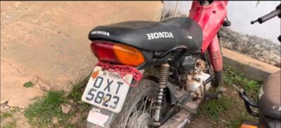 Motocicleta roubada é recuperada pela Polícia Militar em Pedreiras