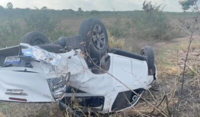 Vice-prefeita de Lago da Pedra e irmãos sofrem acidente na BR-135