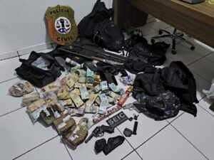 Polícia Civil desarticula grupo envolvido em ataque a carro forte em Carolina e, até o momento, contabiliza meio milhão de reais recuperados