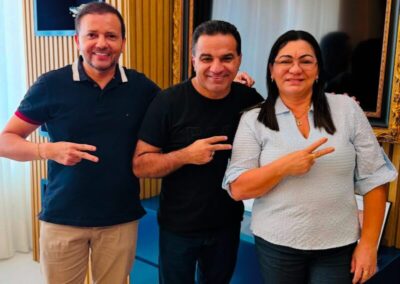 Josimar e prefeita Nelene Gomes dialoga sobre desenvolvimento de Amapá do Maranhão