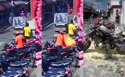Homem ateia fogo em moto de ex-mulher após pedido de medida protetiva contra ele em Barra do Corda