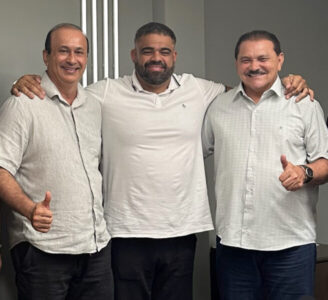 Imagem do dia: Paulo Victor convida Marcus Brandão e Rubens Pereira para coordenarem sua pré-campanha para prefeito de São Luís