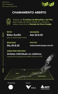 1º edição do ‘MAPA – Mostra de Imagem em Movimento’ abre seleção pública para vídeo artistas do Maranhão e Pará, com incentivos de até R$ 18 mil – Política, Cotidiano e Negócios