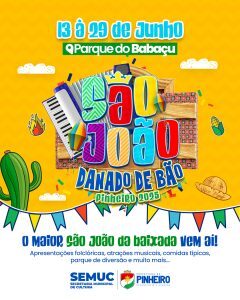 Prefeito André da RalpNet anuncia primeira atração do São João de Pinheiro 2025; a festança irá acontecer de 13 a 29 de Junho no Parque do Babaçu