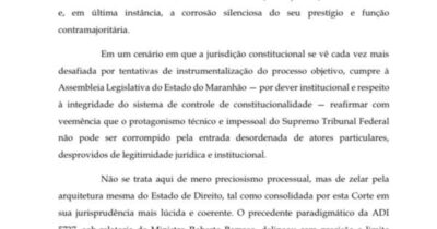 ASSEMBLEIA LEGISLATIVA PROTOCOLA NOVA PETIÇÃO NO STF SOBRE ESCOLHA…