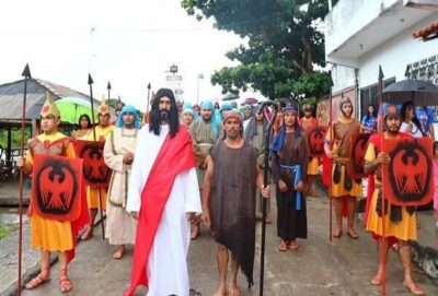 Companhia ATOS, realizou em Paulino Neves uma emocionante apresentação da Paixão de Cristo