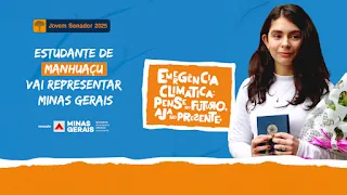 Estudante de Manhuaçu vai representar Minas Gerais no Programa Jovem Senador 2025