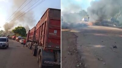 Moradores bloqueiam MA-014 na Baixada Maranhense