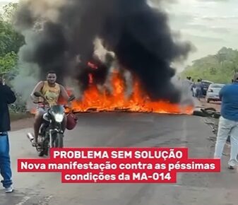 Deputado Carlos Lula repercute protesto na MA-014 que cobra do governador a recuperação da rodovia