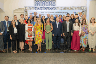 Governador Carlos Brandão recepciona embaixadores dos Estados-membros da União Europeia no Palácio dos Leões, em São Luís