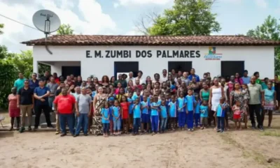 Alcântara-MA: Prefeito Nivaldo Araújo entrega escola reformada e equipada no povoado Samucangaua