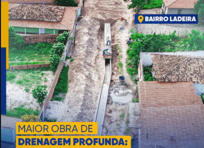 Prefeitura de Barreirinhas, com obra de drenagem em andamento na Rua Pedro de Deus, Bairro Ladeira!