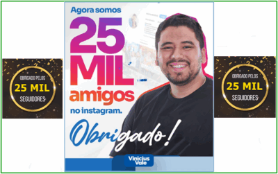 Prefeito de Barreirinhas, Vinicius Vale, agradece aos 25 mil seguidores em sua conta oficial no Instagram