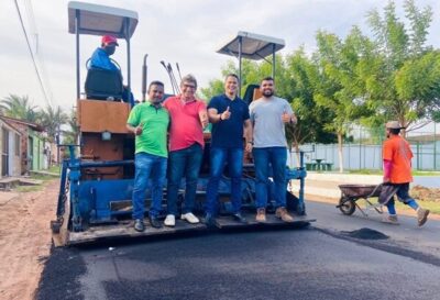 Prefeito Calvet Filho inicia pavimentação na Cohab II e Habitar Brasil