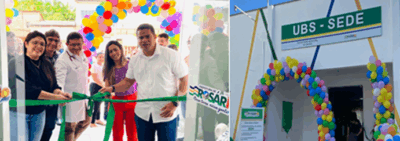 Prefeito Calvet Filho entrega Unidade Básica de Saúde e notebook’s em Rosário