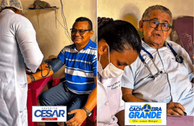 Prefeitura de Cachoeira Grande, levando saúde com consultas e cuidados com carinho e respeito a população