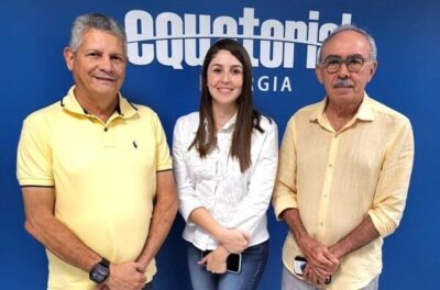 Prefeito da cidade de Icatu, Walace Azevedo, se reune com a equipe da Equatorial