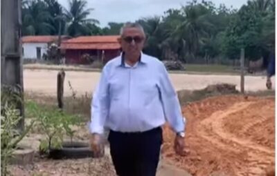 Prefeito de Barreirinhas, Dr. Amílcar Rocha vistoria obra do Governo do Estado em Parceira com a Prefeitura