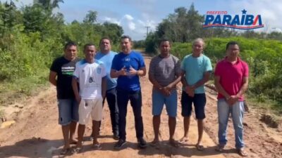 Prefeito Paraíba, acompanhado com vereadores e secretário de obras visitam povoados