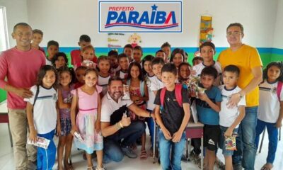 Prefeito Paraíba visita escola na zona rural