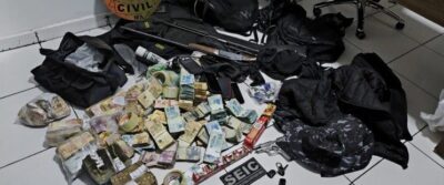 POLÍCIA CIVIL DESARTICULA GRUPO ENVOLVIDO EM ATAQUE A CARRO FORTE EM CAROLINA E, ATÉ O MOMENTO, CONTABILIZA MEIO MILHÃO DE REAIS RECUPERADOS